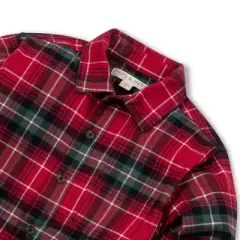 Hope & Henry Boys' Organic Cotton Brushed Button Down Shirt, Infant