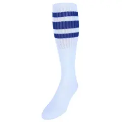 CTM Men's Big and Tall Striped Tube Socks (4 Pairs)
