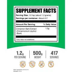 BulkSupplements Cinnamon Bark Extract Powder