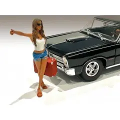 Hitchhiker 2 piece Figurine Set (White Shirt) for 1/18 Scale Models by American Diorama
