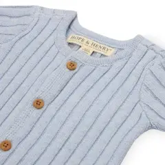 Hope & Henry Baby Organic Cotton Layette Shortie Sweater Romper