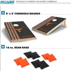 NCAA Texas Longhorns 2'x3' Wood Cornhole Set
