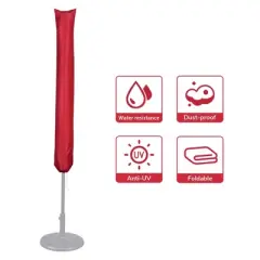 Yescom Outdoor Patio Umbrella Protective Cover Bag Polyester UV Resistance 9 to 13 Ft Red