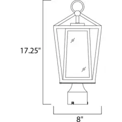 Maxim Lighting Artisan 1 - Light Post Light in  Black