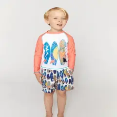 Andy & Evan  Toddler BOYS 2-PIECE RASHGUARD  SWIM SET