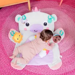 Bright Starts Tummy Time Prop and Playmat - Unicorn