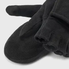 Men's Flip Top Fleece Gloves - All in Motion&trade; Black