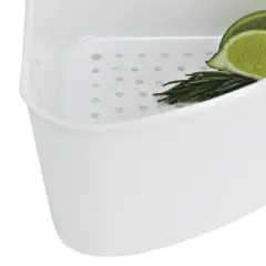 Better Houseware White Plastic Corner Sink Strainer