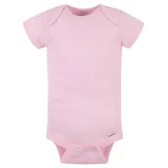 Gerber Baby Girls' Onesies Brand Bodysuits - Pink - 0-3 Months - 5-Pack