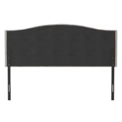 Full/Queen Provence Upholstered Arch Adjustable Tufted Headboard Linen Fabric - Hillsdale Furniture