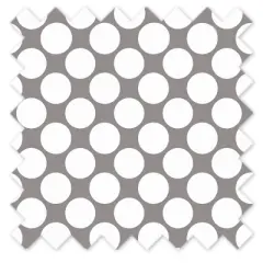 Bacati - Large Dots Crib/Toddler Bed Skirt - Gray