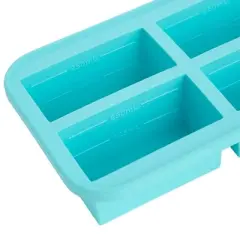 The Lakeside Collection 4-Cup Silicone Freezer Tray with Lid