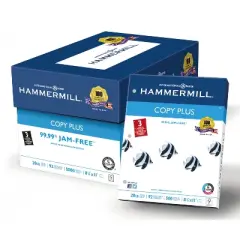 Hammermill Copy Plus Copy Paper 3-Hole Punch 92 Brightness 20lb Ltr White 500 Shts/Rm 105031