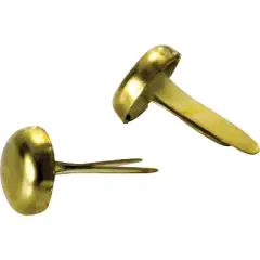 Officemate Round Prong Brass-Plated Fasteners 1/2" Shank Brass 500813