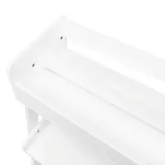 Kids' 3 Tier Ladder Shelf with Bookrack and Toy Organizer White - RiverRidge Home