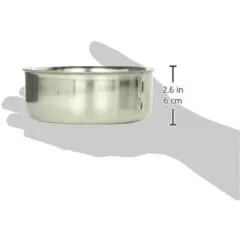 QT Dog Stainless Steel Pet Bowl Coop Cup with Clamp - 30 oz