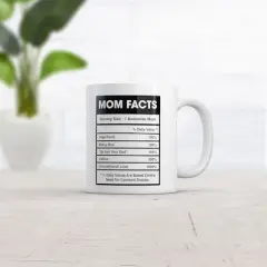 Crazy Dog Mom Nutrition Facts Mug Funny Sarcastic Mother's Day Family Humor Novelty Coffee Cup-11oz