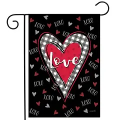 Briarwood Lane Valentine's Garden Flag 12x18 For Outdoor Plaid Heart For Valentine's Garden Flag Flags For Outside