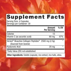 Reserveage Collagen Replenish - Skin and Nail Supplement, Supports Collagen and Elastin Production - 120 capsules (30 servings)