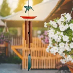 Woodstock Wind Chimes Signature Collection, Woodstock Habitats, 25'' Hummingbird Wind Chime HH