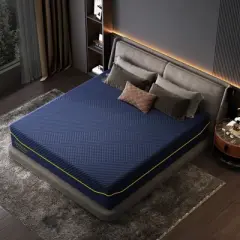 CSBDHOME 14-Inch Gel Memory Foam Mattress with Bamboo Charcoal, Fire-Retardant Inner Cover, and Anti-Slip Bottom