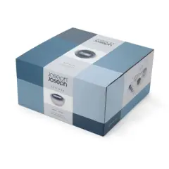 Joseph Joseph Nest 9 Plus 9pc Food Preparation Set - Sky: Stainless Steel Mixing Bowl Set, Dishwasher-Safe, Nonslip Base