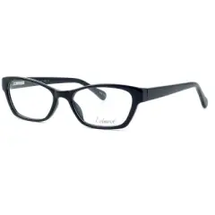 Enhance Optical Designer Reading Glasses EN3903-BLK-49 mm Black Crystal Cateye
