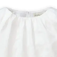 Hope & Henry Girls' Ruffle Sleeve Top, Infant