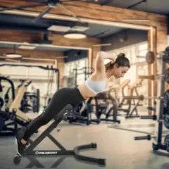 Philosophy Gym Hyper-Extension Roman Chair - Adjustable Lower Back Bench Machine