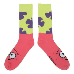SpongeBob SquarePants Adult Crew Socks 3-Pack - Bikini Bottom Comfort!