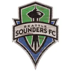MLS Seattle Sounders FC Distressed Logo Cutout Sign