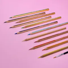 Lyra&reg; Graduate Watercolor Pencils Set Tin with Brush, Assorted Colors, 12 Pieces