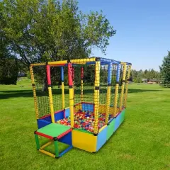 Funphix Dive In Ball Pit Set 414 Pcs Ball Pit Building Toy Develops STEM Skills, Encourages Physical Activity & Teamwork