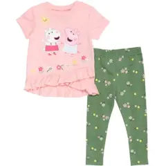 Peppa Pig T-Shirt and Leggings Outfit Set Toddler to Little Kid 