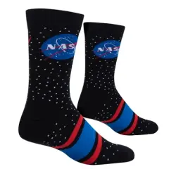 Cool Socks, Nasa Stars, Funny Novelty Socks, Adult, Large