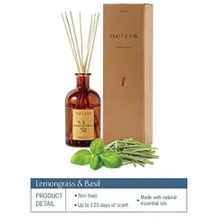Craft & Kin Aromatherapy Scented Oil Reed Diffuser Set