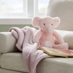 Plush Blanket with Soft Toy - Cloud Island&trade; Pink Elephant