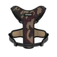 Voyager Air Frontier Adjustable Dog Harness and 6ft Leash Combo,Breathable Mesh