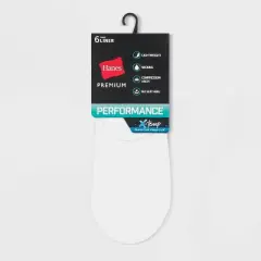 Hanes Performance Women's Lightweight 6pk Liner Athletic Socks 5-9