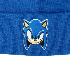 Sonic The Hedgehog Sonic Face Royal Blue Cuff Beanie