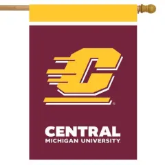 Briarwood Lane Central Michigan University NCAA Licensed House Flag 28" x 40"