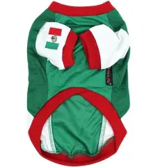 Parisian Pet 'Team Mexico' Dog & Cat T-Shirt &ndash; Patriotic Dog Shirt, Perfect for Soccer Fans &ndash; Red, White, Green
