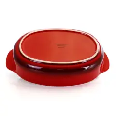 Crock Pot 2.5 Quart Red Stoneware Bake Pan