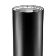 DuraVent DVL 6DVL-24 6 Inch Galvanized Steel Stainless Steel Double Wall Wood Burning Stove Pipe Connector to Vent Smoke or Exhaust, Black