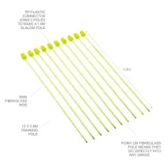 QUICKPLAY Agility Poles (set of 10)