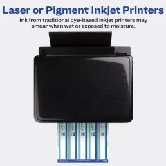 Avery Waterproof Labels, 1-1/4" x 9-3/4", Matte White, 40ct (22845)