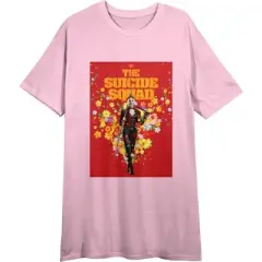 Suicide Squad Movie 2021 Harley Quinn Poster Art Women's Light Pink T-shirt