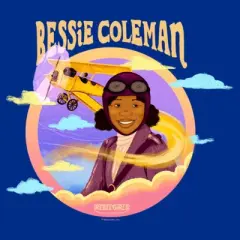 Junior's Rebel Girls Bessie Coleman Portrait T-Shirt