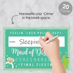 Big Dot of Happiness Final Fiesta - Last Fiesta Bachelorette Party Mug Shots - Photo Booth Props Kit - 20 Count