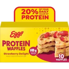 Eggo Frozen Protein Strawberry Delight Waffles - 12.3oz/10ct